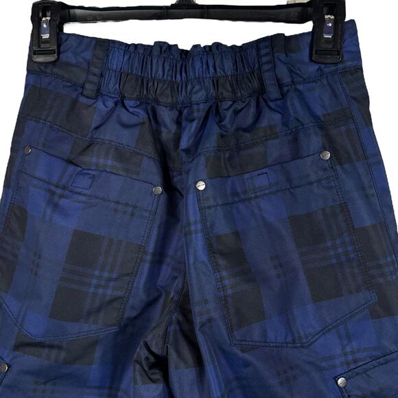Triple Nickel 555 Youth SZ 12 Ski Pants Plaid Snowboard Insulated Zip Pockets - Picture 7 of 10